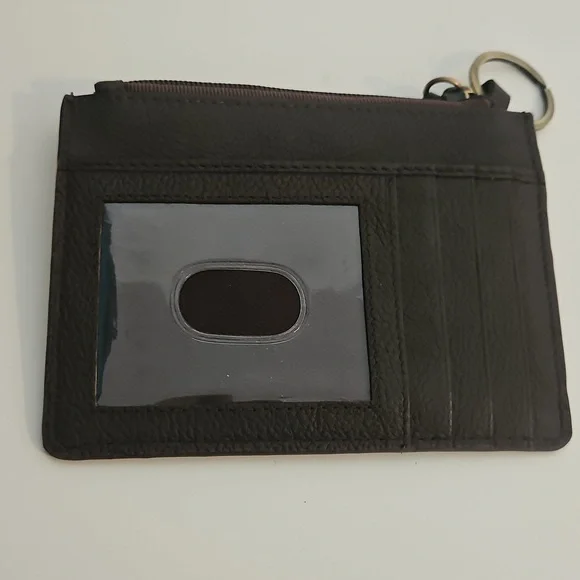 NWOT Genuine Leather Brown Sunflower Wallet - Picture 2 of 5
